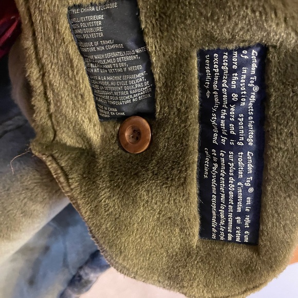 London Fog Faux Shearling full length Coat - Picture 5 of 8